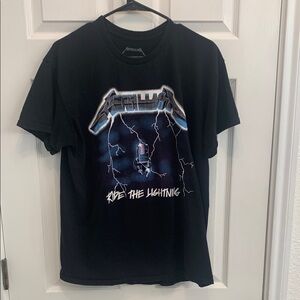 Metallica Ride the Lightning Black T-Shirt